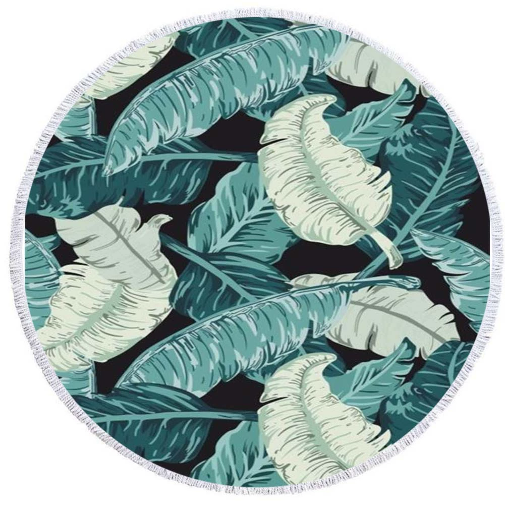 2 день мода волосы Мандала круглый печатных пляжное полотенце из микрофибры пляж Подушка 150 кисточкой края