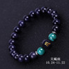 Zodiac signs, bracelet malachite, sapphire crystal with amethyst, accessory, internet celebrity