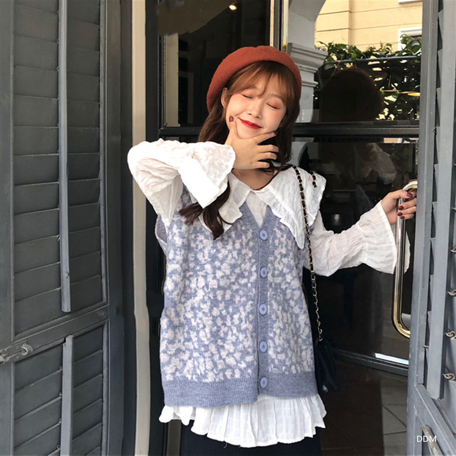 Gilet femme en Mouton cachemire - Ref 3316450 Image 27