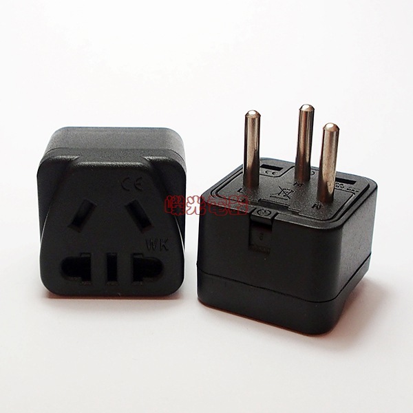 WK-14 以色列转换插座以色列转国标五孔带保护门CE认证接地