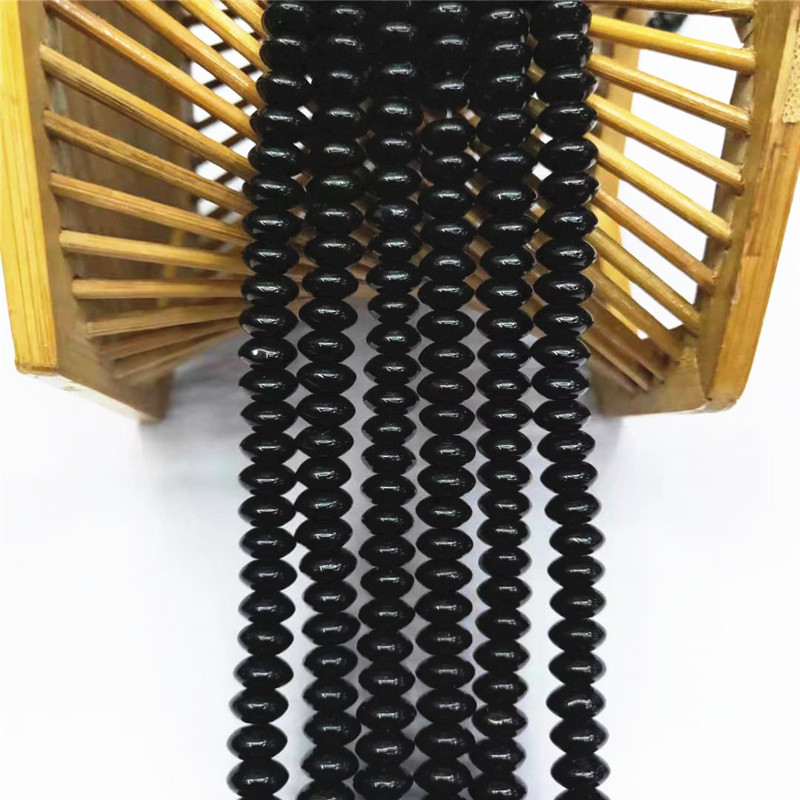 Wholesale of 3*6-4*8MM black crystal glass loose bead spacers, bead jewelry for abacus discs, direct sales from the manufacturer detail image 8