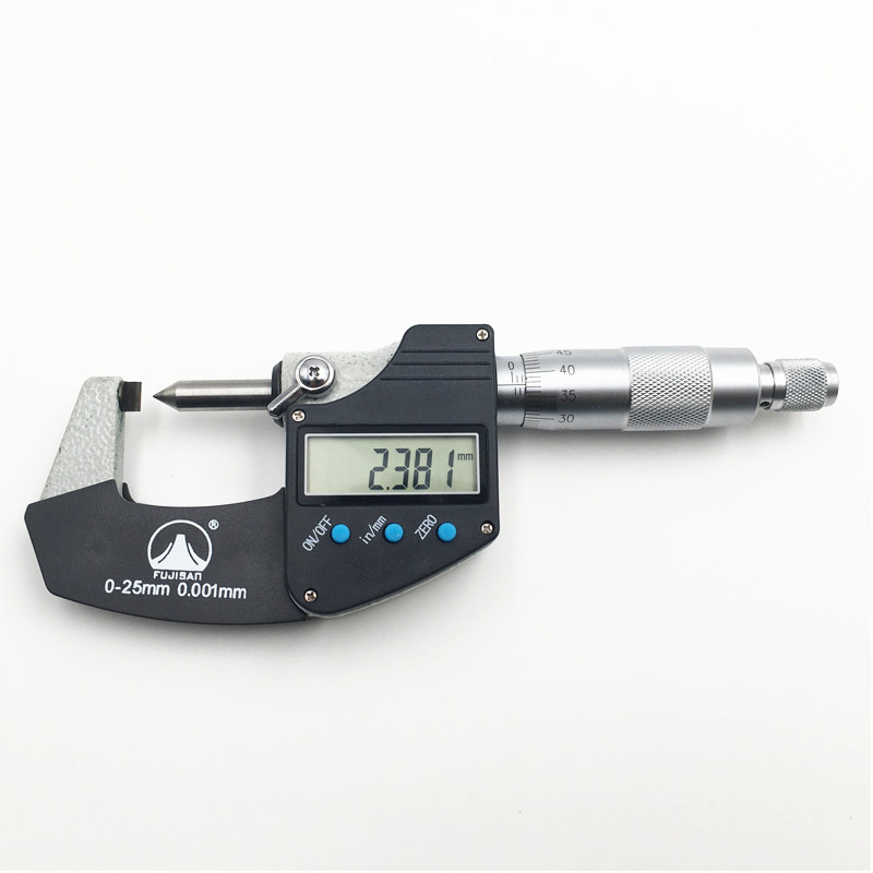 富士山量具数显端子千分尺尖扁头叶片式千分尺厂家直销