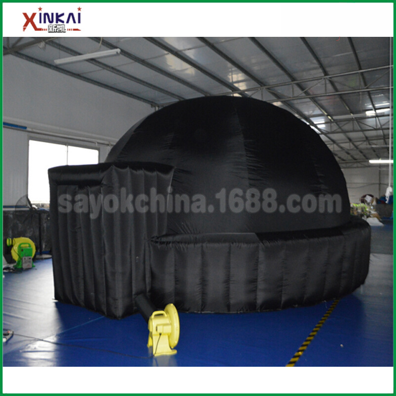 厂家定制星空投影布帐篷 充气户外活动帐篷 移动充气球幕影院