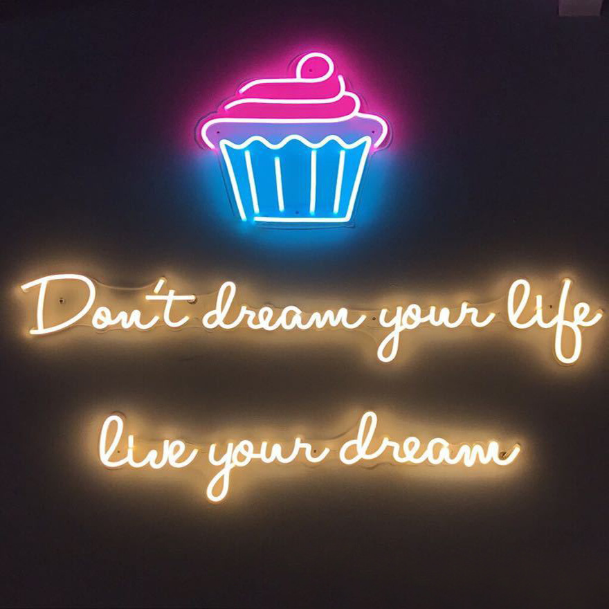 广州霓虹灯字造型定制亚克力板霓虹灯店面招牌霓虹工厂