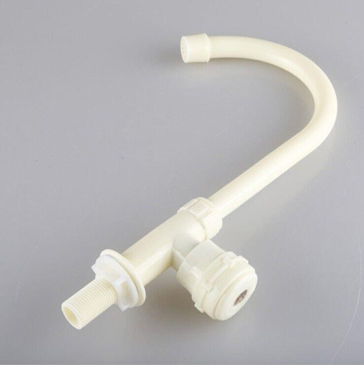 4-point plastic kitchen faucet, single-cooling sink, washing basin, sink faucet, vertical faucet, rotatable Item Picture