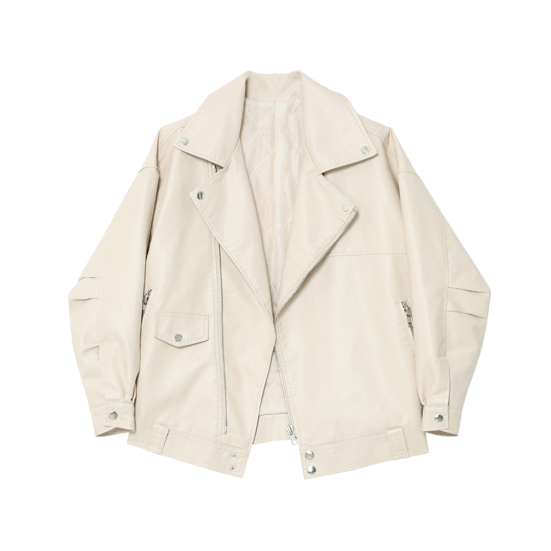 Veste en cuir femme en PU - Ref 3447491 Image 8