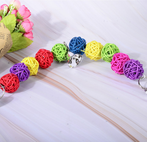 Parrot chewing toys, bird toys, rattan ball chewing toys, wholesale