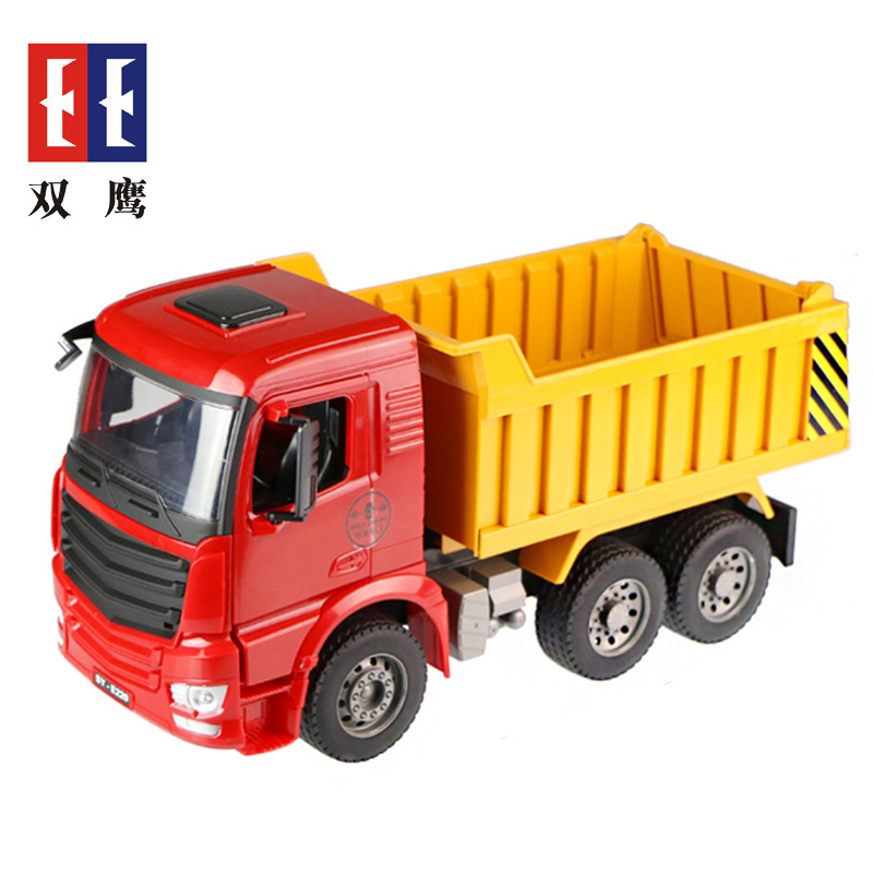 Double Eagle E220 Large Manual Dump Truck Engineering Fire Truck Excavator Dump Truck Children Boys Birthday Toy