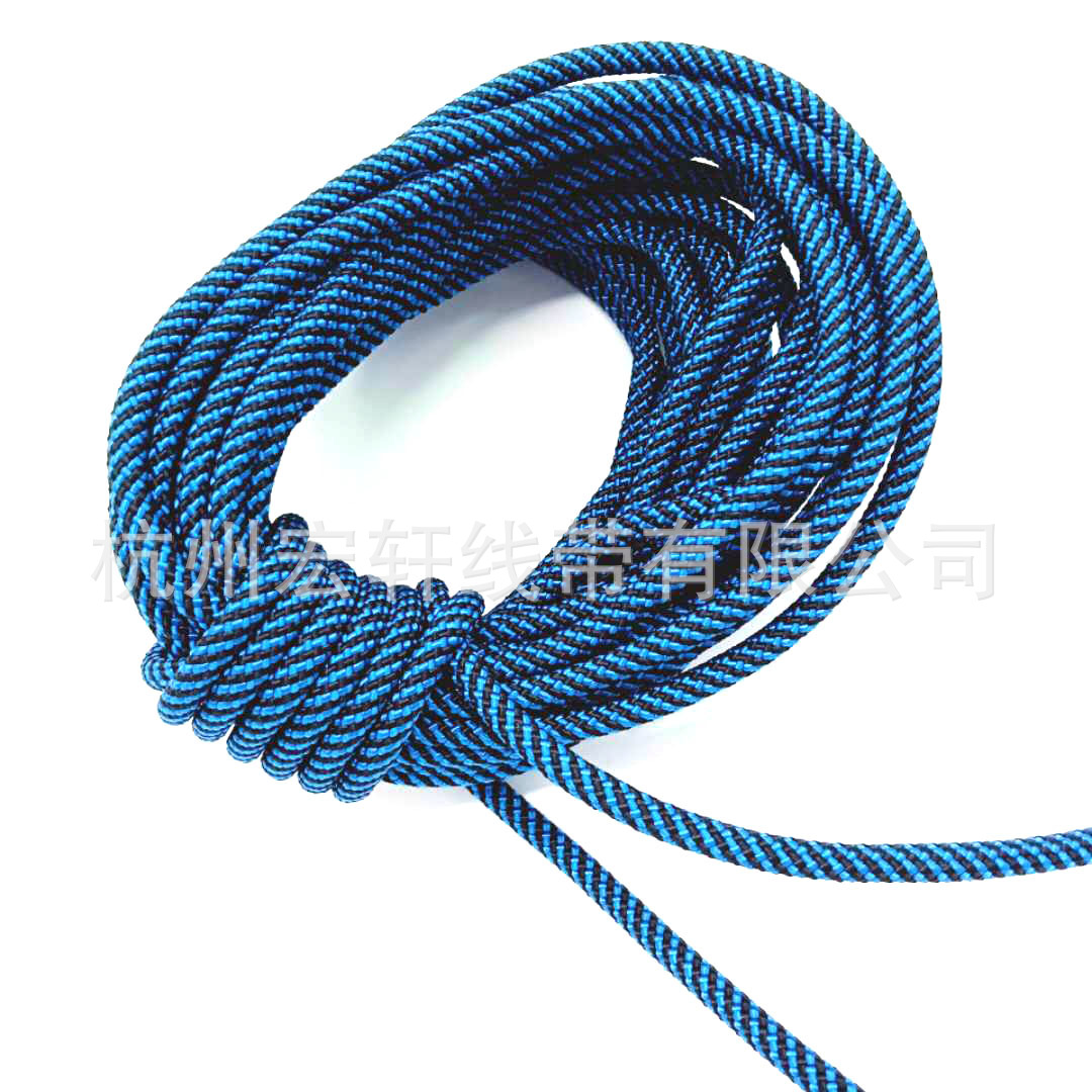 多规格定做 纯色花色多色 涤纶强拉力编织绳