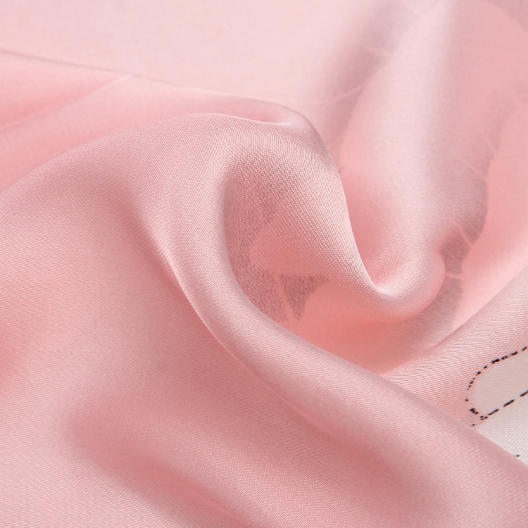 Foulard quadrato in raso per donna sciarpa versatile hijab_voghion.com