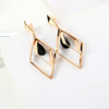 Crystal, fashionable earrings, accessory, internet celebrity, wholesale