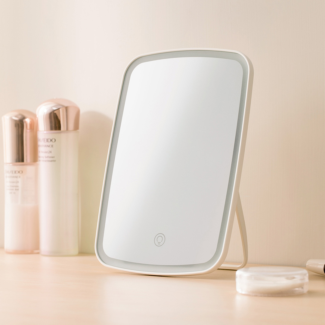 Makeup Mirror Female Desktop Led With Lamp Portable Light Supplement Dormitory Desktop Dressing Mirror