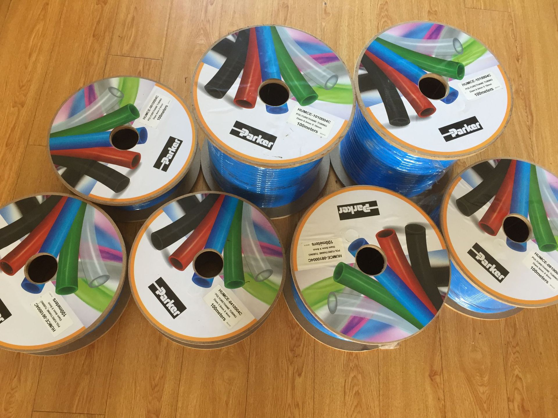 PU气管 PARKER派克 HUMCE系列聚氨酯 PU软管 100、200、500米包装