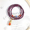 Organic quality bracelet pomegranate, women's jewelry natural stone, accessory, wholesale