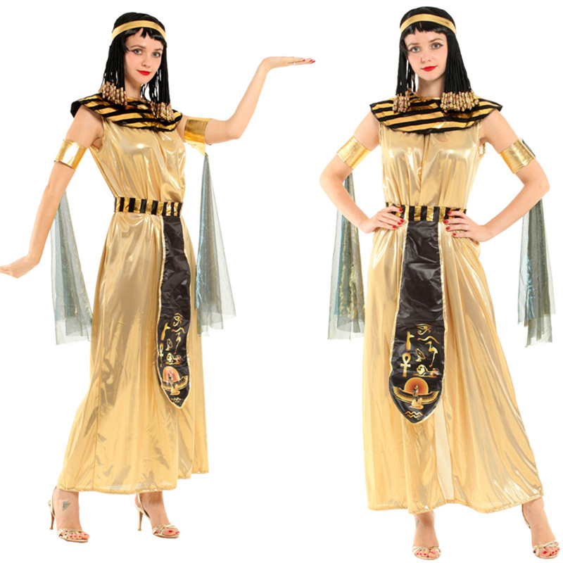 万圣节cosplay服装 成人埃及艳后 舞台演出服皇后公主裙W-0309
