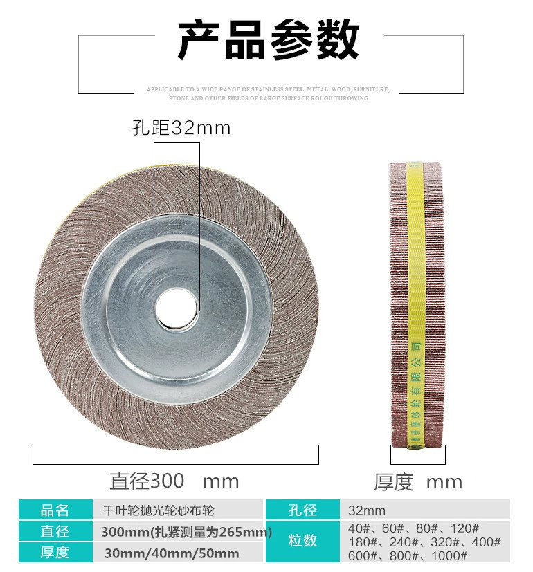 Шлифовальные круги Chiba для полировки и абразивные круги 300/350*50 (40) 30 35*32