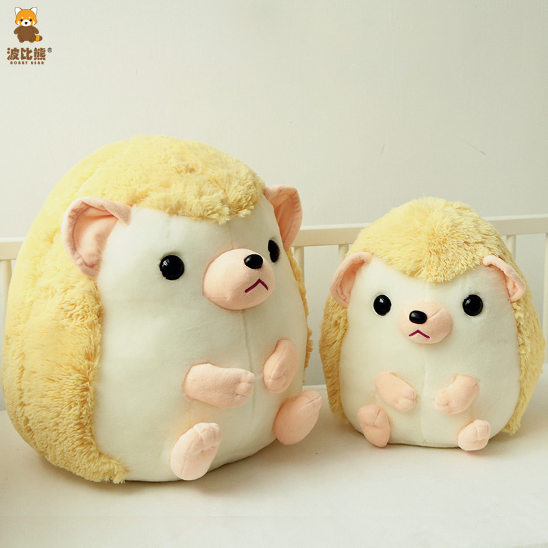 Bobbi oso peluda ronda rodante esférica erizo muñeca de juguete de peluche grande agarrar máquina muñeca al por mayor