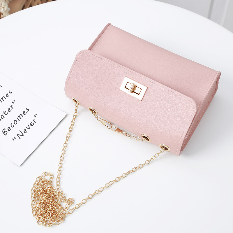 Fashion Chain Shoulder Messenger Small Square Bag Chain Candy Color Shoulder Bag display picture 10