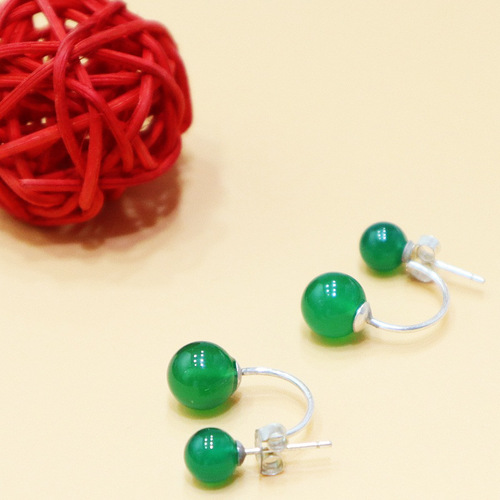 s925 sterling silver ear hook accessories u-shaped ear hook disc holder French style ear hook buckle reverse 9-word ear hook silver ball hook earring hook
