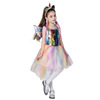 Children's nail sequins, evening dress, rainbow skirt, halloween, cosplay