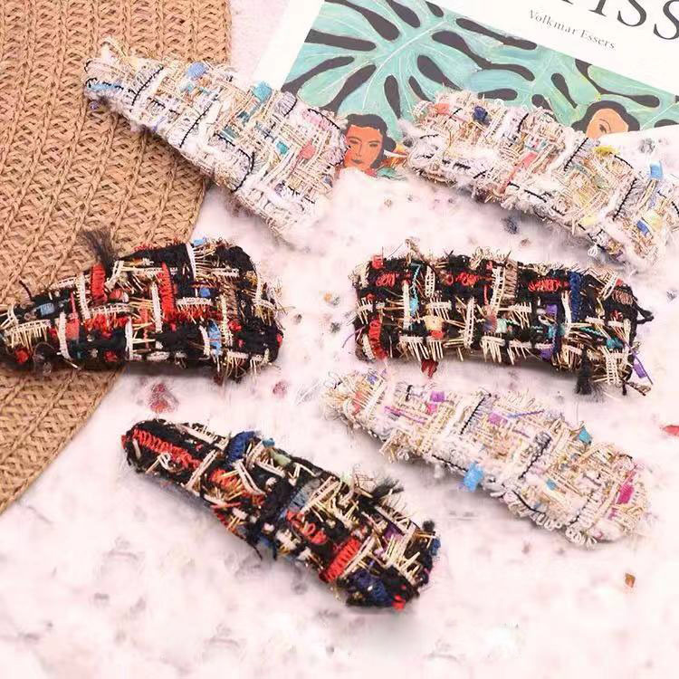 日韩小香风毛呢BB夹少发百搭发夹刘海夹网红ins发饰义乌厂家批发