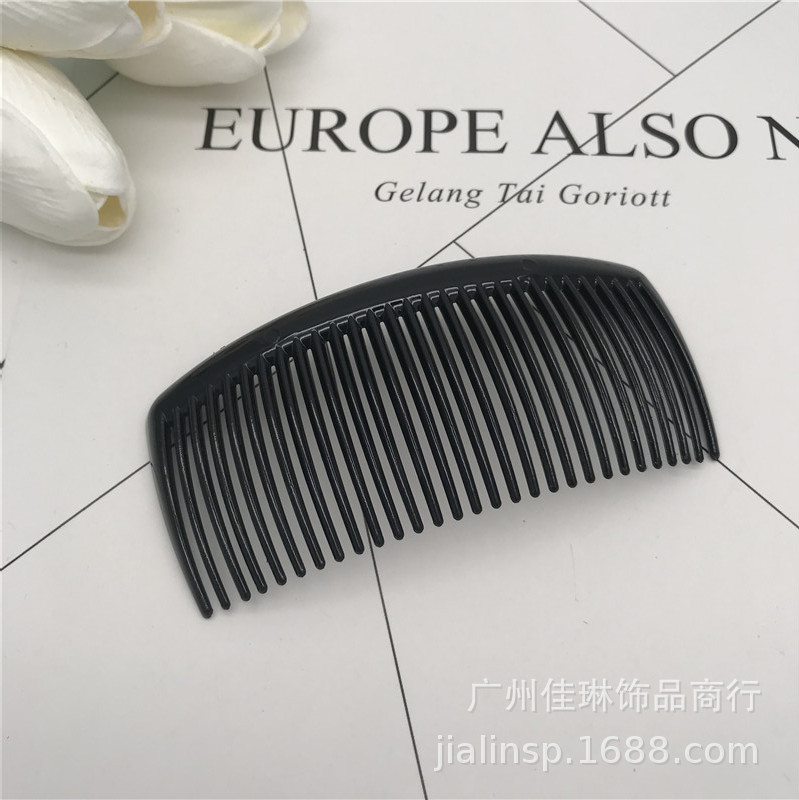 Venta caliente recomendar plástico medio tablero de luz todo el pelo negro peine insertar peine accesorios tocado un yuan tienda cabeza accesorios suministro