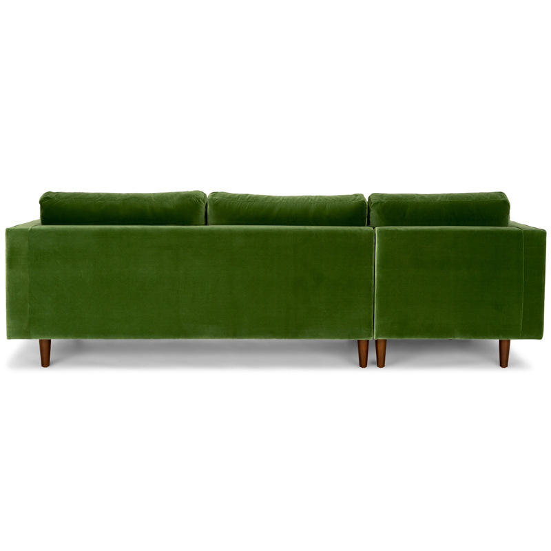 Sofá de estilo nórdico para casa de huéspedes, juego de sofás de tela de terciopelo extraíble y lavable, sofá minimalista de esponja para salas de estar pequeñas y medianas.