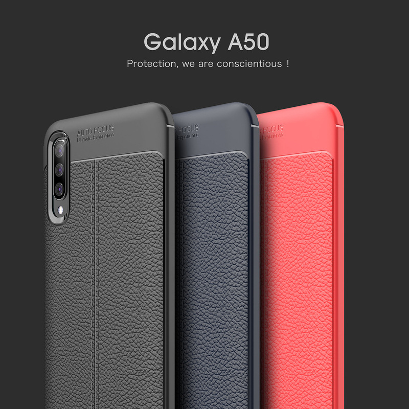 SuitAble for GAlAxy A50 Mobile Phone CAse Anti-fAll Protective Cover Litchi LeAther Texture TPU SAmsung A50 Protective CAse MAnufActurer