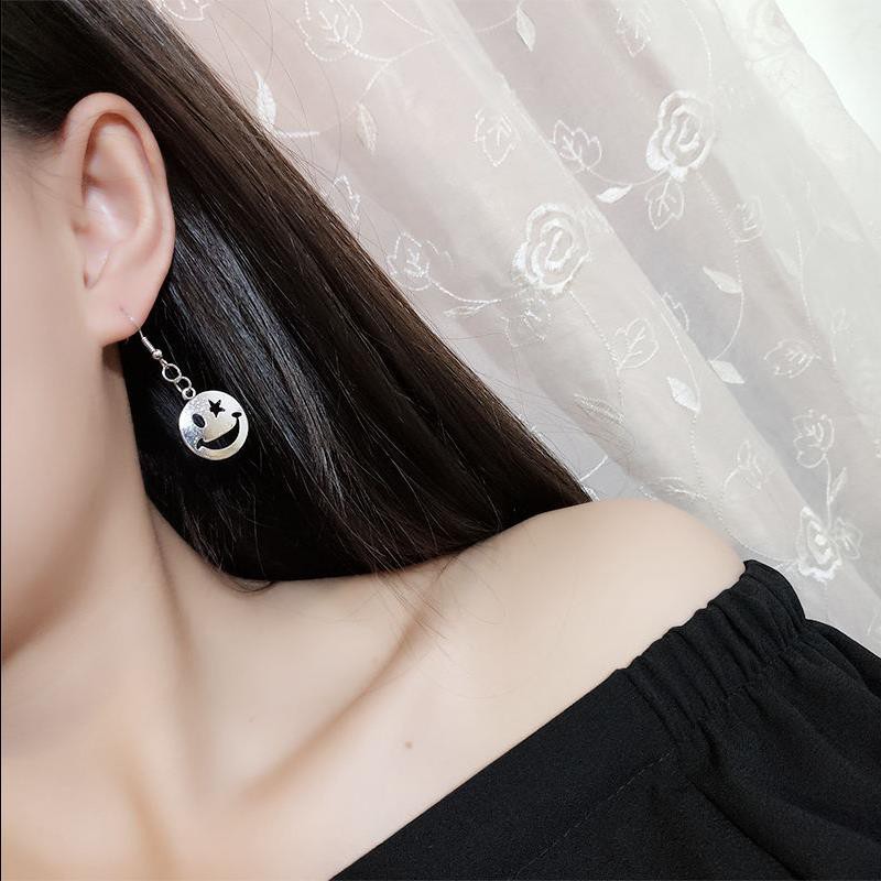 欧美街头原宿潮复古麻叶冷淡风嘻哈hiphop夸张音乐节耳钉耳环女