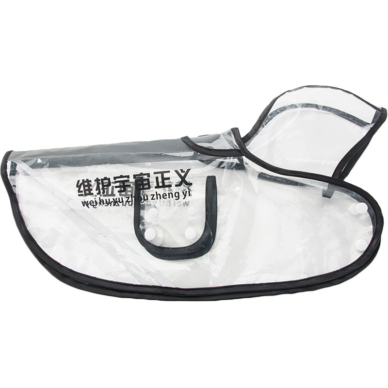 Nueva primavera cachorro banda reflectante impermeable para mascotas poncho transparente Teddy cachorro ropa para perros