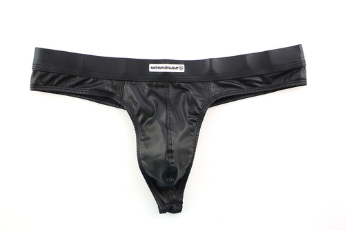 【内裤批发】WOWHOMME男士仿皮丁字裤外贸出口情趣内裤批发C41