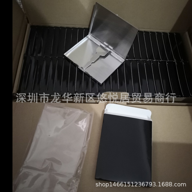 金属烟盒9支香烟盒超薄拉丝烟盒 不锈钢烟盒女士男士香烟盒现货