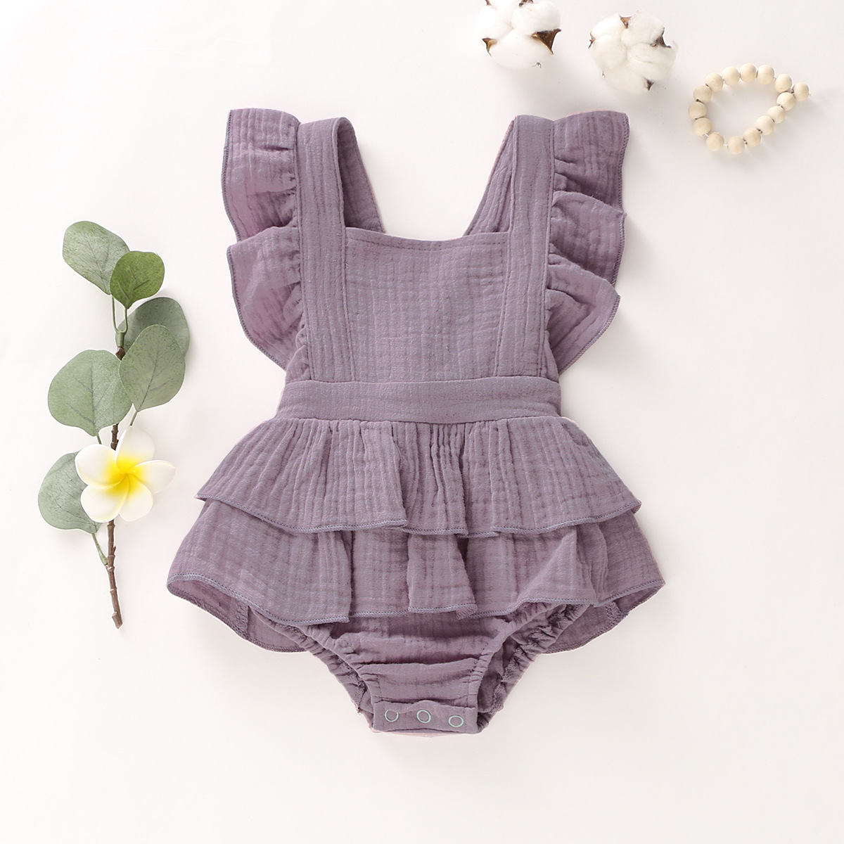 Butterfly Bow Baby Romper