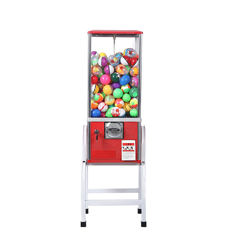 Ventas directas centro comercial diversión pequeña diversión dos yuanes huevo torcer la máquina operación simple botón giratorio que funciona con monedas huevo torcer la máquina