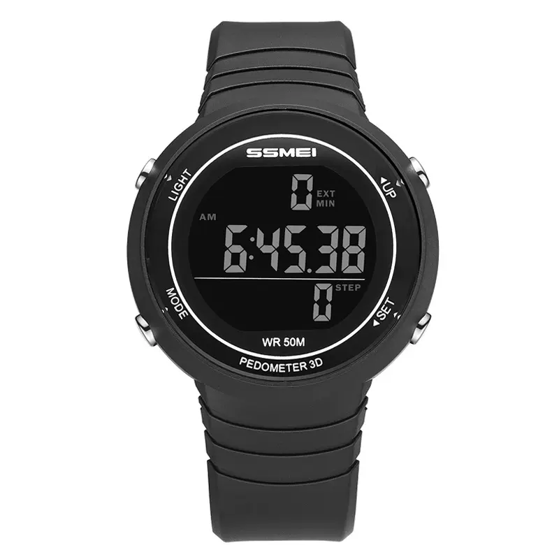 工厂直销多功能运动3D计步时尚腕表夜光户外防水运动学生电子表