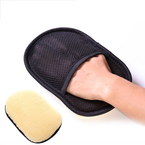 Car washing gloves woolen velvet thickened car wiping gloves car waxing gloves bear paw car wiping rags cleaning tools