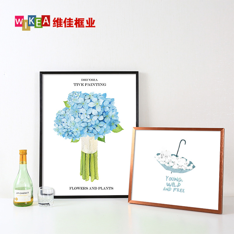 铝合金相框挂墙创意14寸16 18 20 24金属画框外框海报电梯广告框|ms