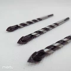 Wall Ceramic Triangular Drill, Marble Tile Hole Drill, Multi-functional Extended Alloy Spiral Triangular Drill Bit