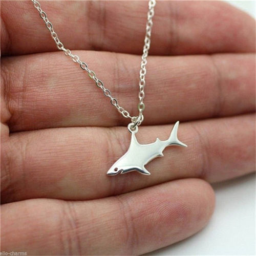 Alloy Shark Pendant Retro Clavicle Chain Fashion Personal Animal Great White Shark Necklace for Women