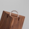 Tyj0277 Korean version of Korean style irregular concave pit ring S925 pure silver versatile personality concave ring ring