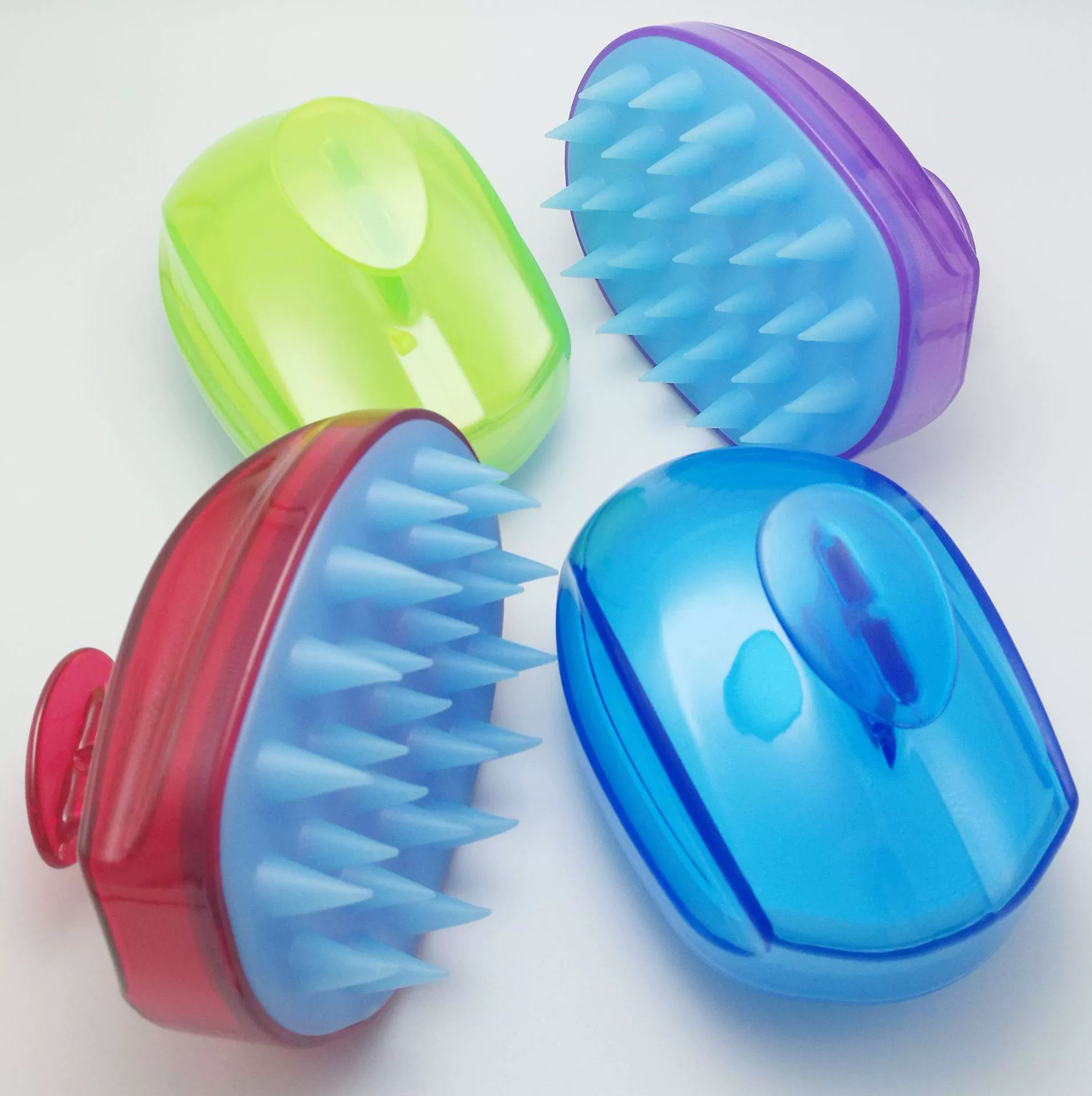 Силиконовая щетка для мытья головы, массажер для домашнего использования для кожи головы, съемная шампуня