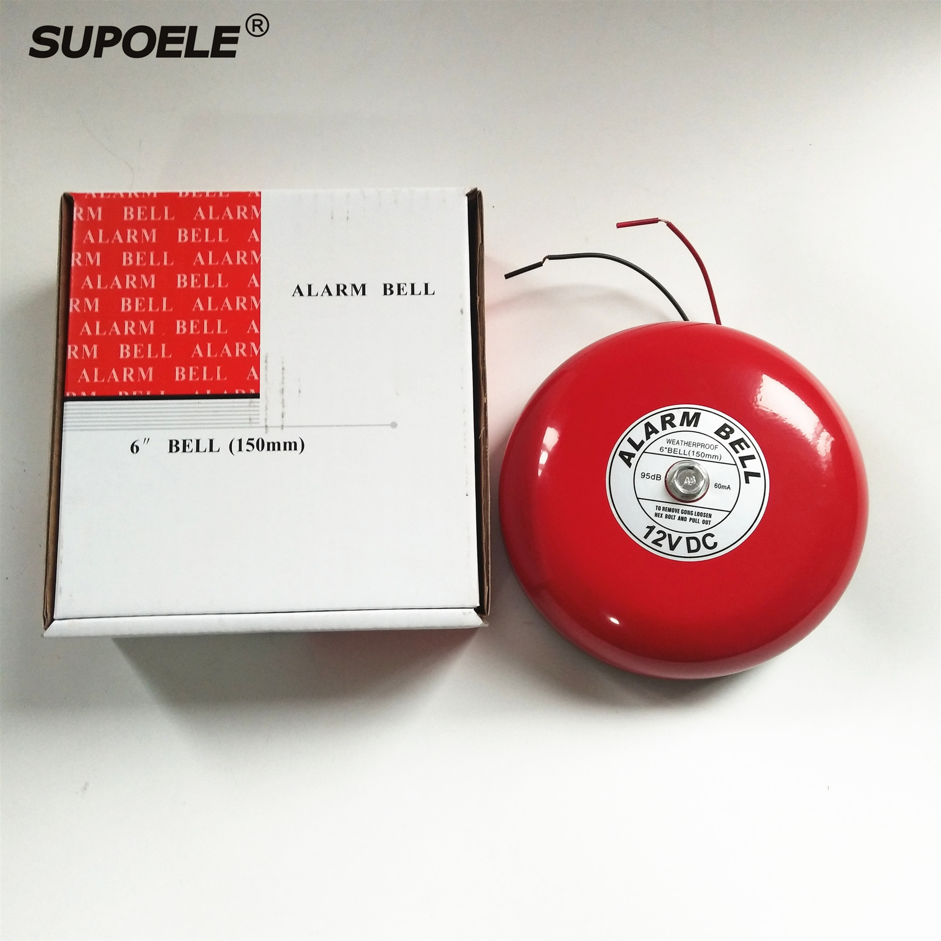 CB6B DC12V24V110V外贸警铃150MM 警铃FIRE ALARM BELL阿里巴巴
