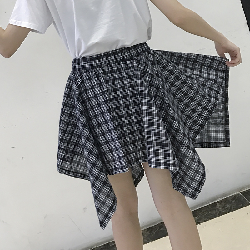 fashion irregular plaided skirt  NSJR33377