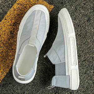 夏季男鞋透气帆布鞋男韩版一脚蹬男士板鞋懒人潮鞋乐福鞋一件代发