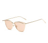 Fashionable metal marine retro sunglasses, European style, cat's eye, wholesale