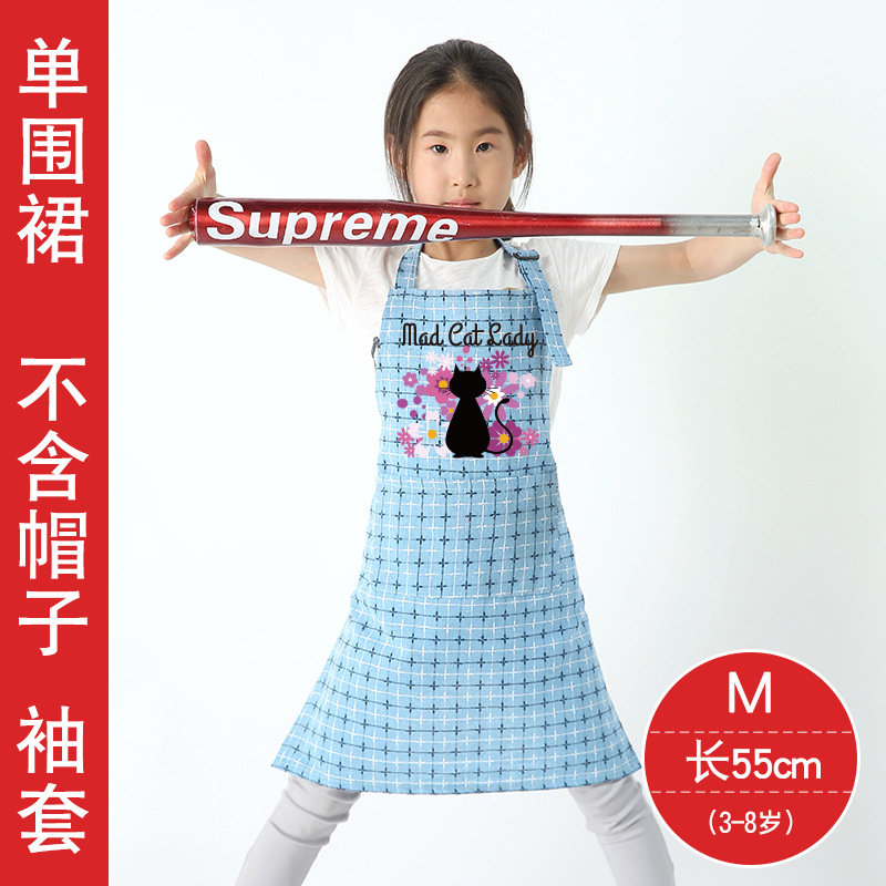 Delantal creativo para niños jardín de infantes dibujos animados para hornear estudio antiincrustante ropa de pintura artística a prueba de aceite logotipo personalizable