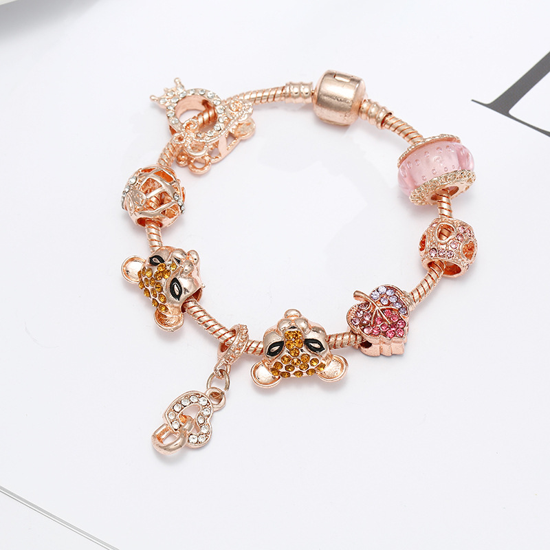 1 Piece Simple Style Heart Shape Flower Copper Plating Zircon Women's Bracelets display picture 22