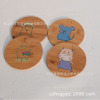 Manufacturers directly provide colorful circular tag bamboo wood -made pendant, wooden tag, wooden brand blank bamboo card can be made in patterns