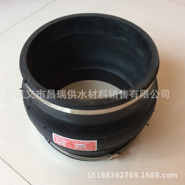 卡箍式橡胶接头 EPDM三元乙丙卡箍式橡胶软连接 NBR橡胶挠性接头