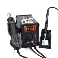 Dual-purpose dual-mode hot air desoldering station 8786D new dual-screen soldering station hot air gun pulling soldering station electric soldering iron